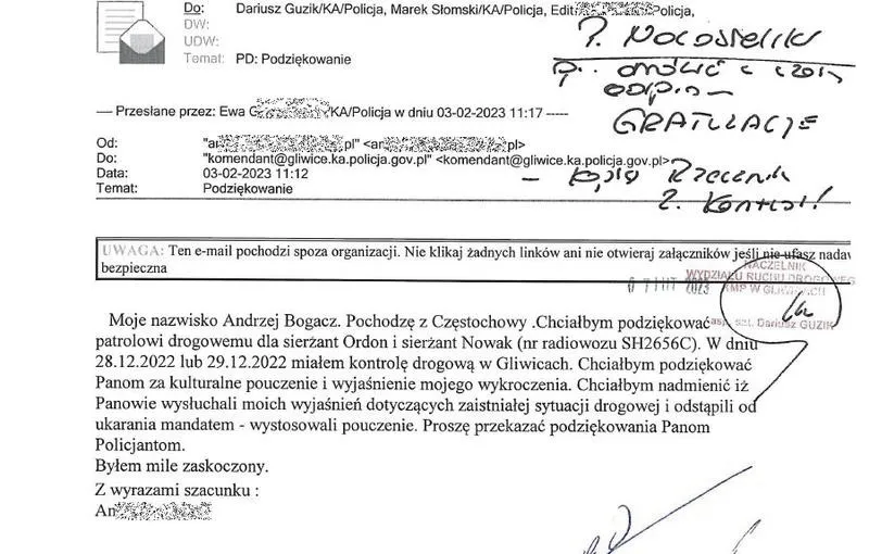 Jak interpretować pouczenie od policji w codziennym życiu?