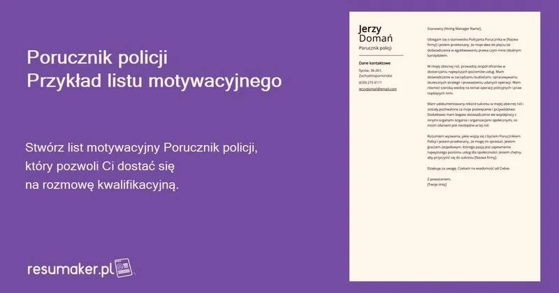 Jak skutecznie motywować swoje podanie do policji?