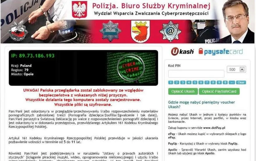 Jak skutecznie pozbyć się wirusa, który podszywa się pod policję?