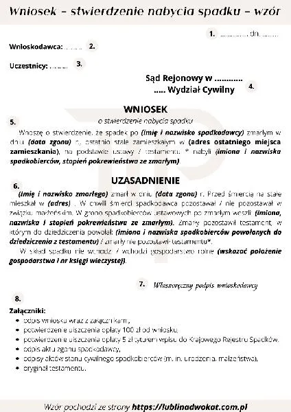 Argumentowanie w wniosku