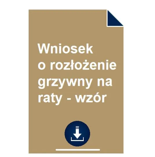 Grzywna na raty