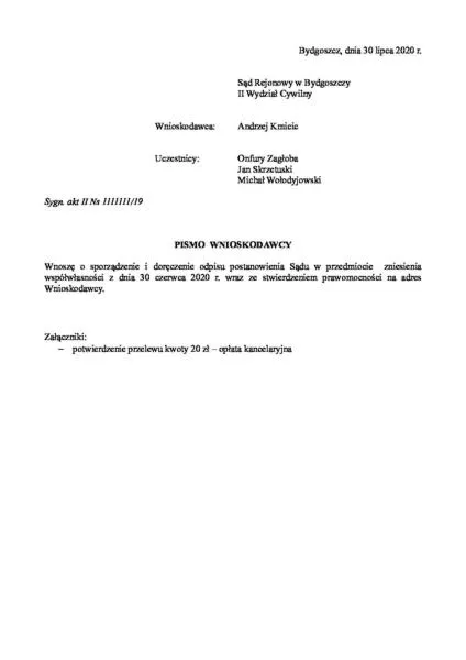 Jak napisać wniosek