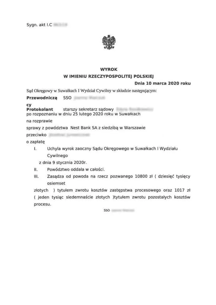 Konsekwencje wyroku zaocznego