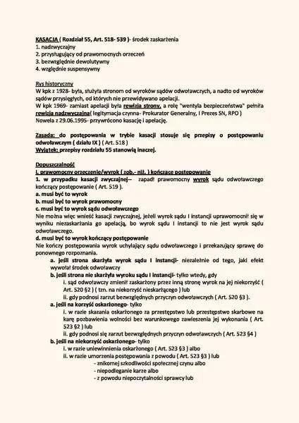 Koszty kasacji wyroku