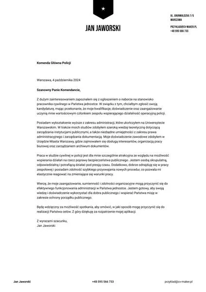 Motywacja do policji