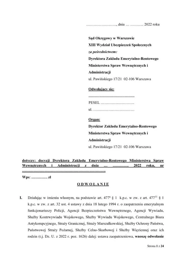 Odwołanie od wyroku