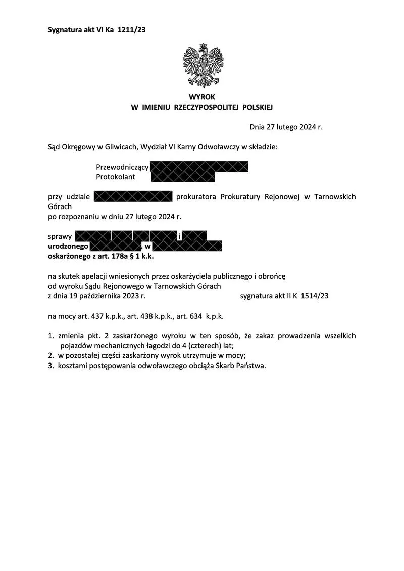 Opcje po przegranej apelacji