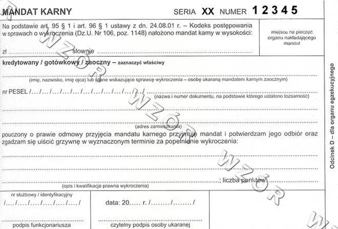 Pouczenie od policji