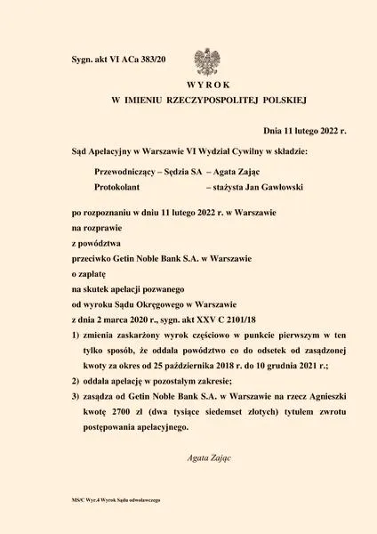 Prawomocność wyroku