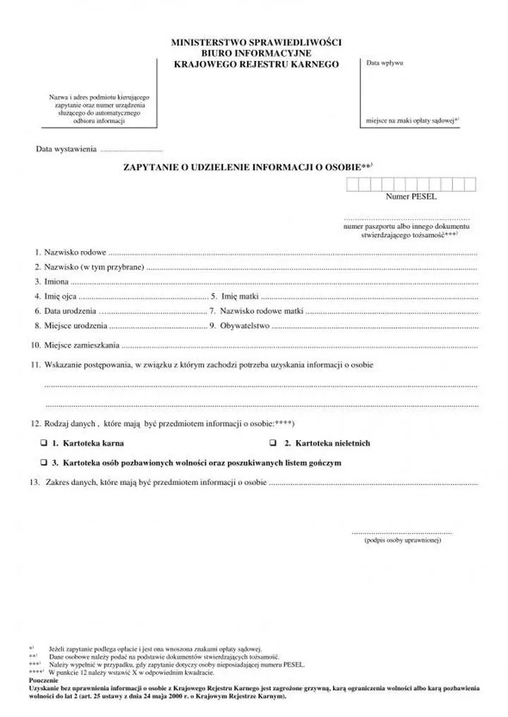 Procedura uzyskania zaświadczenia