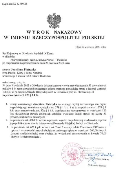 Procedury sądowe
