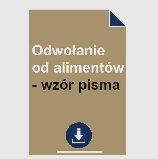 Przewodnik po apelacji alimentów