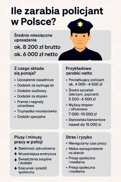 Różnice w wynagrodzeniu policjantów