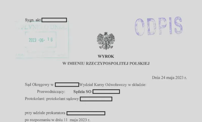 Sądowe zasady uzasadnienia wyroku