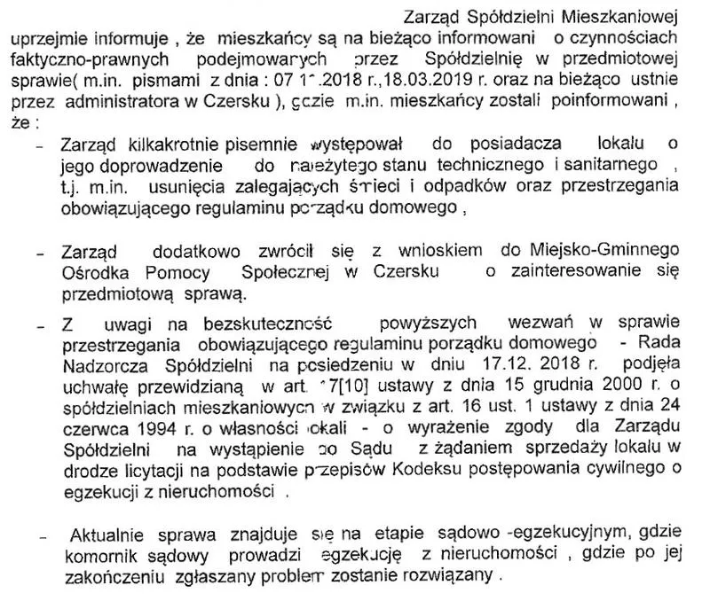 Skargi na sąsiadów