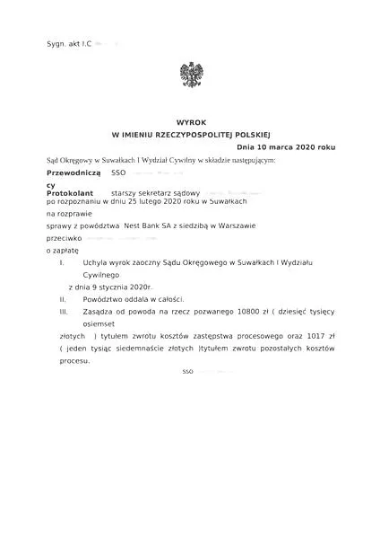 Uprawomocnienie wyroku zaocznego