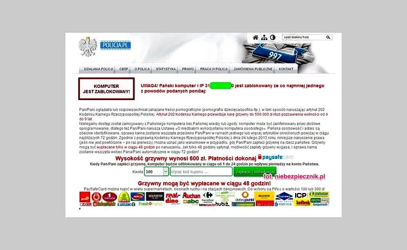 Wirus Uwaga Policja