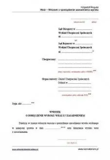 Wniosek o uzasadnienie wyroku