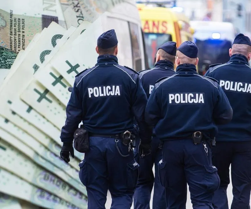 Wynagrodzenia funkcjonariuszy policji