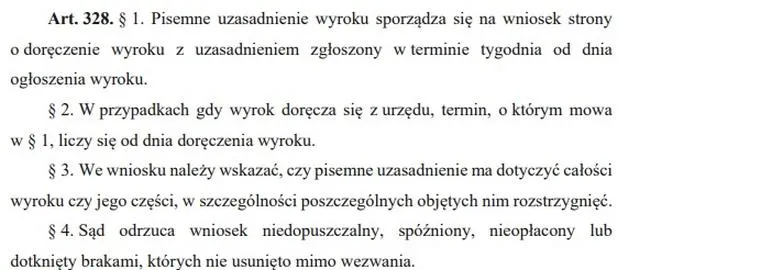 Wyrok karny a opłaty