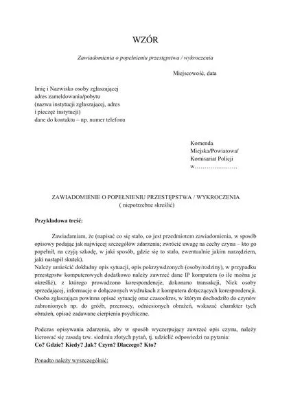 Zgłaszanie oszustw policji 2026